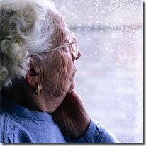 old woman looking out window old woman looking out window